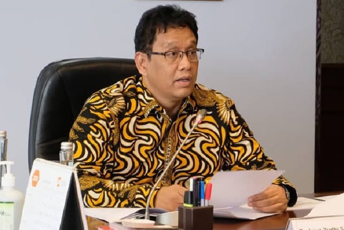 Menteri Keuangan Purbaya saat rapat perdana dengan Komisi XI DPR RI. (Facebook.com @pyudhisadewa)